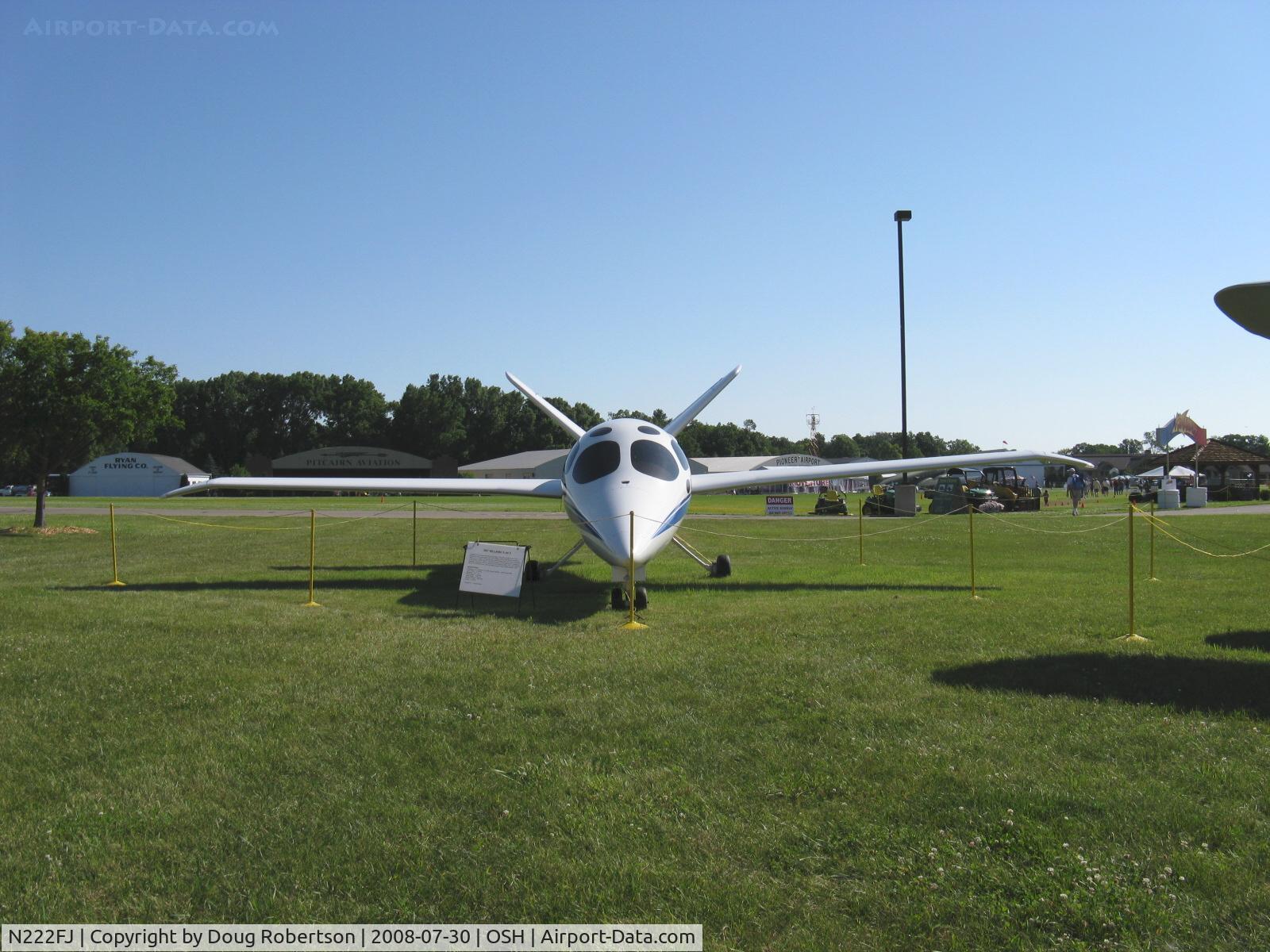 N222FJ, 1997 Scaled Composites 271 V-Jet II C/N 001, 1997 Scaled Composites Inc. 271 (Williams V-JET II) two Williams FJX-2 turbofans 700 lb thrust each