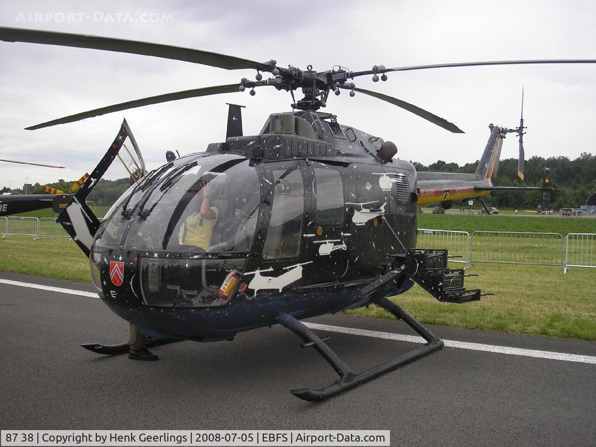 87 38, MBB Bo.105P1 C/N 6138, Belgian Defence Day