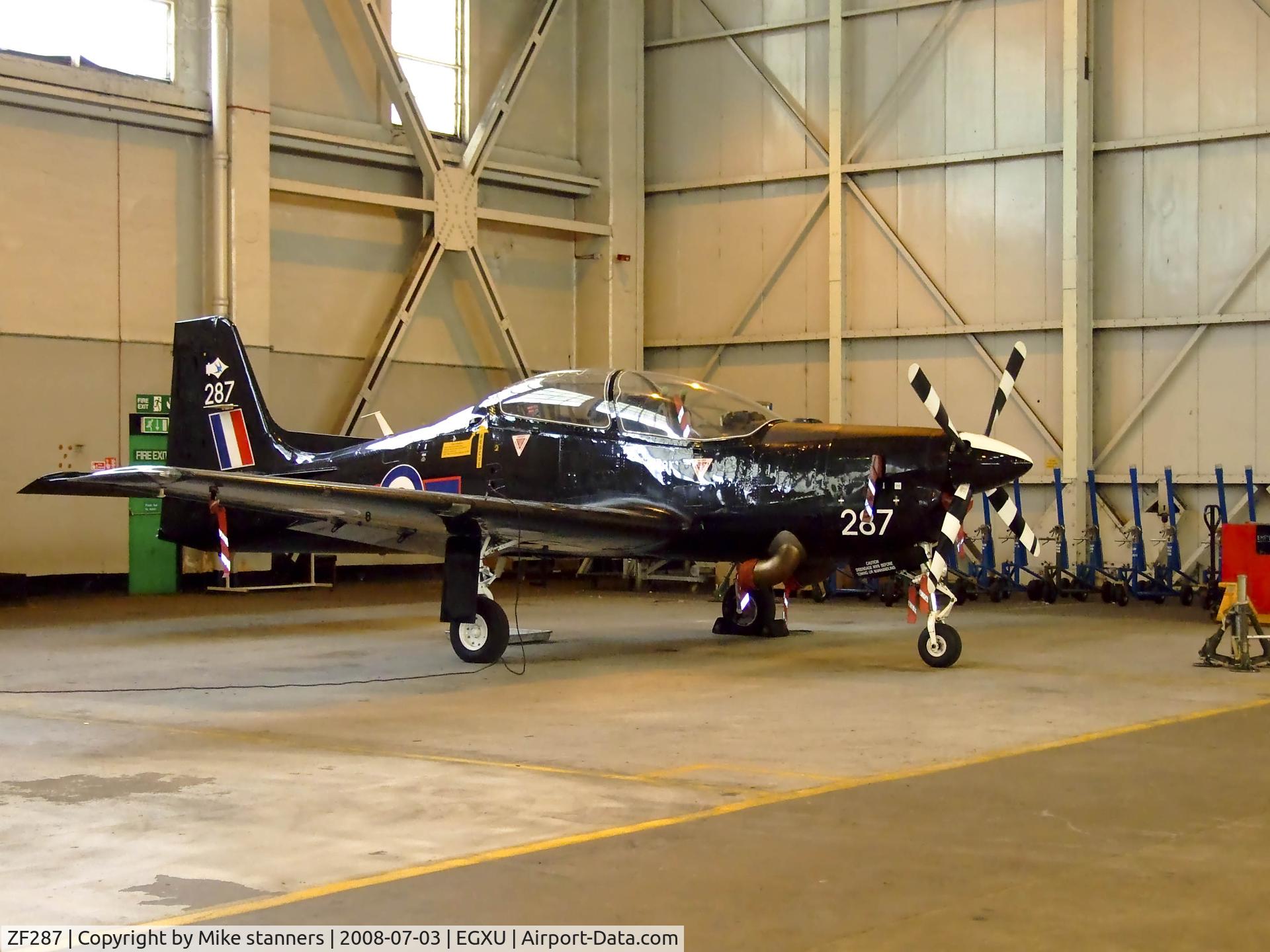 ZF287, 1991 Short S-312 Tucano T1 C/N S085/T58, Tucano T.1 ,from 72(R)Sqn,seen here at its home base