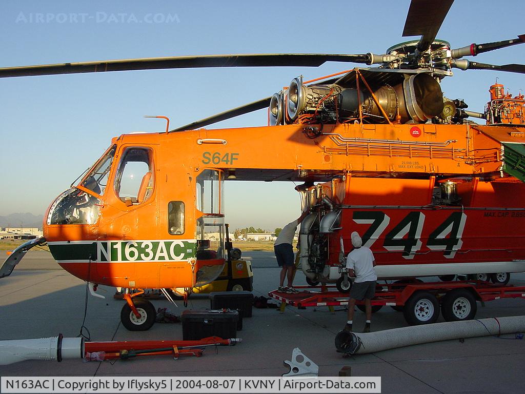 N163AC, 1993 Sikorsky S-64F Skycrane C/N 64093, N163AC S-64F AirCrane Aircraft destroyed on 1 June 2008