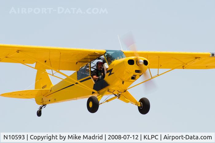 N10593, 1958 Piper L-21A C/N 18-893, At West Coast Piper Cub Fly-in Lompoc 2008