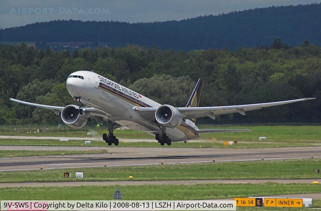 9V-SWS, 2008 Boeing 777-312/ER C/N 34584, SINGAPORE AIRLINES new 777-312ER