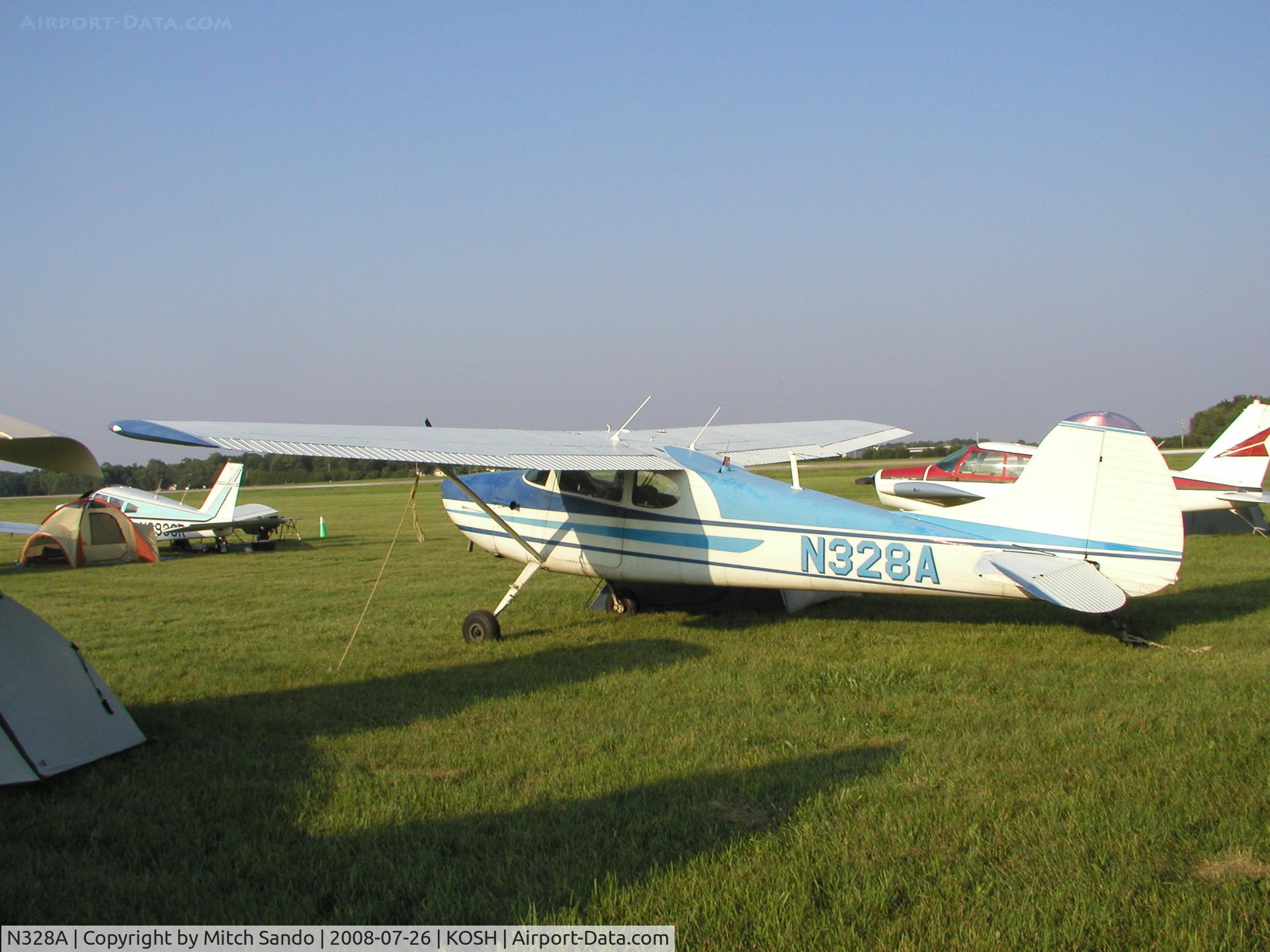 N328A, 1953 Cessna 170B C/N 25882, EAA AirVenture 2008.