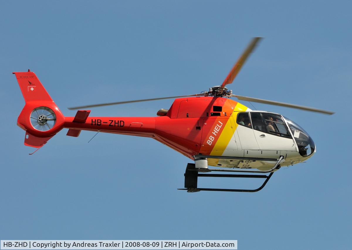 HB-ZHD, 2006 Eurocopter EC-120B Colibri C/N 1432, Landing at BB Heli Landing Area nere Heli Grill.