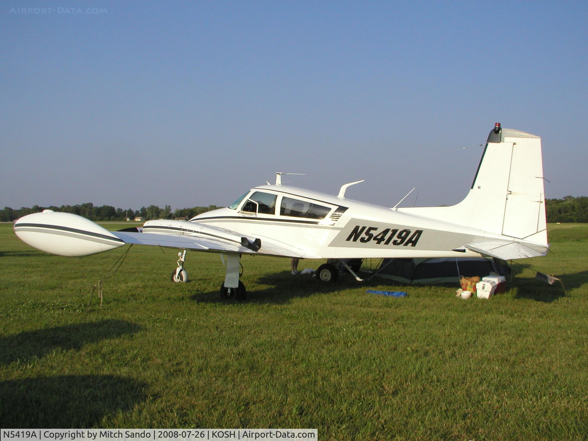N5419A, 1957 Cessna 310B C/N 35619, EAA AirVenture 2008.