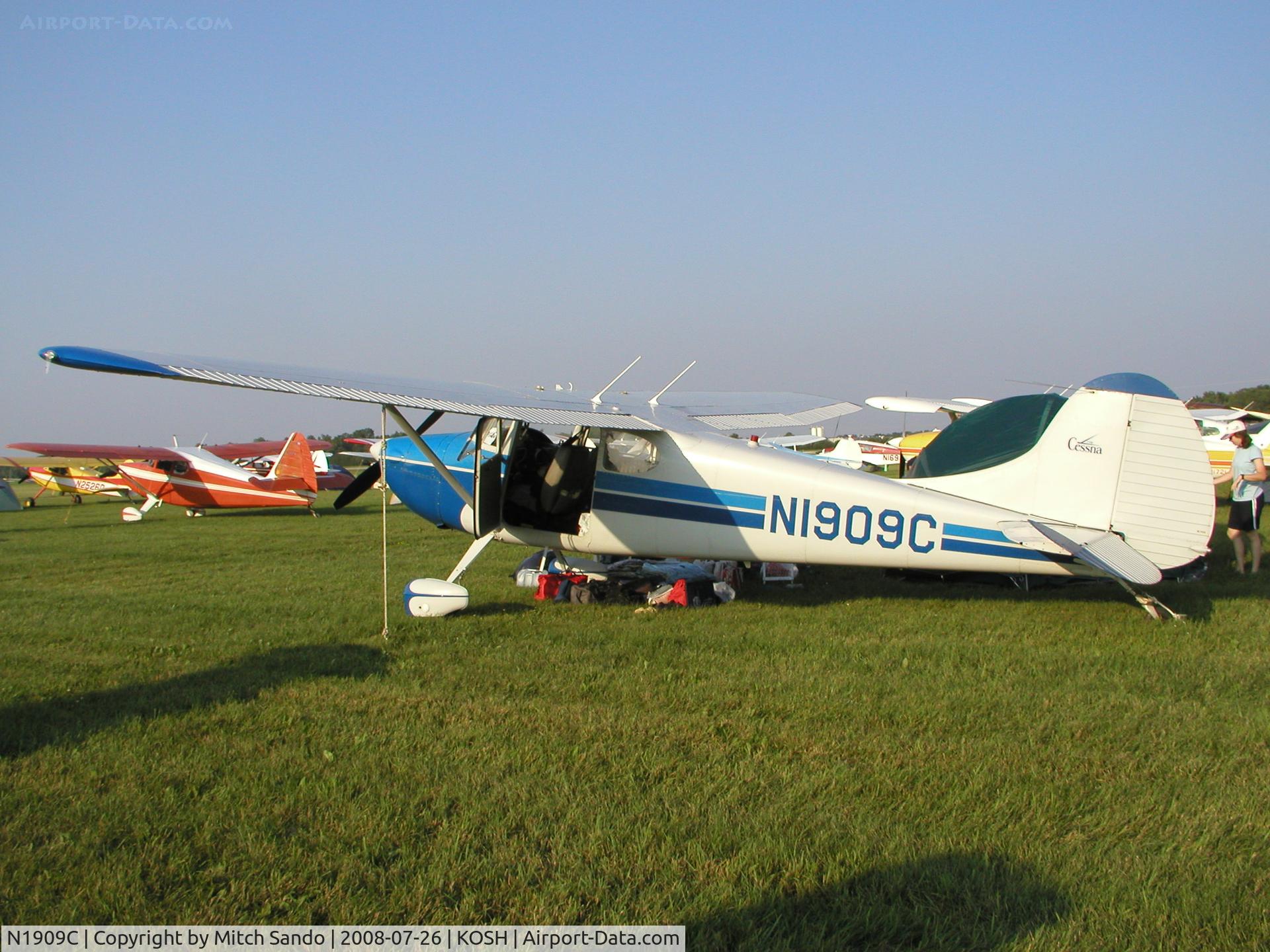 N1909C, 1953 Cessna 170B C/N 26054, EAA AirVenture 2008.