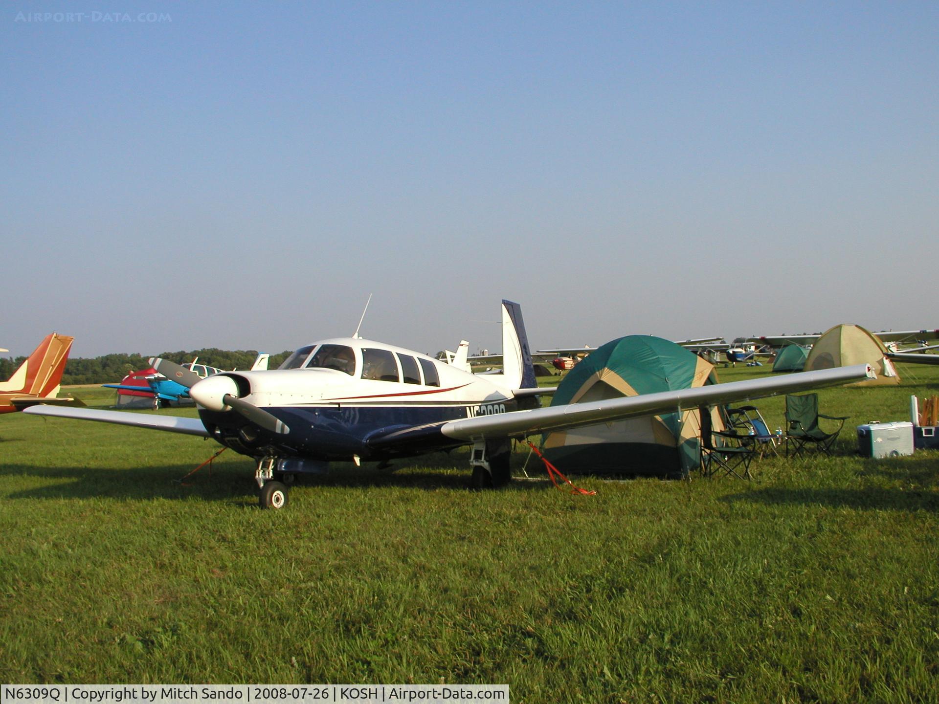 N6309Q, 1967 Mooney M20F Executive C/N 670402, EAA AirVenture 2008.