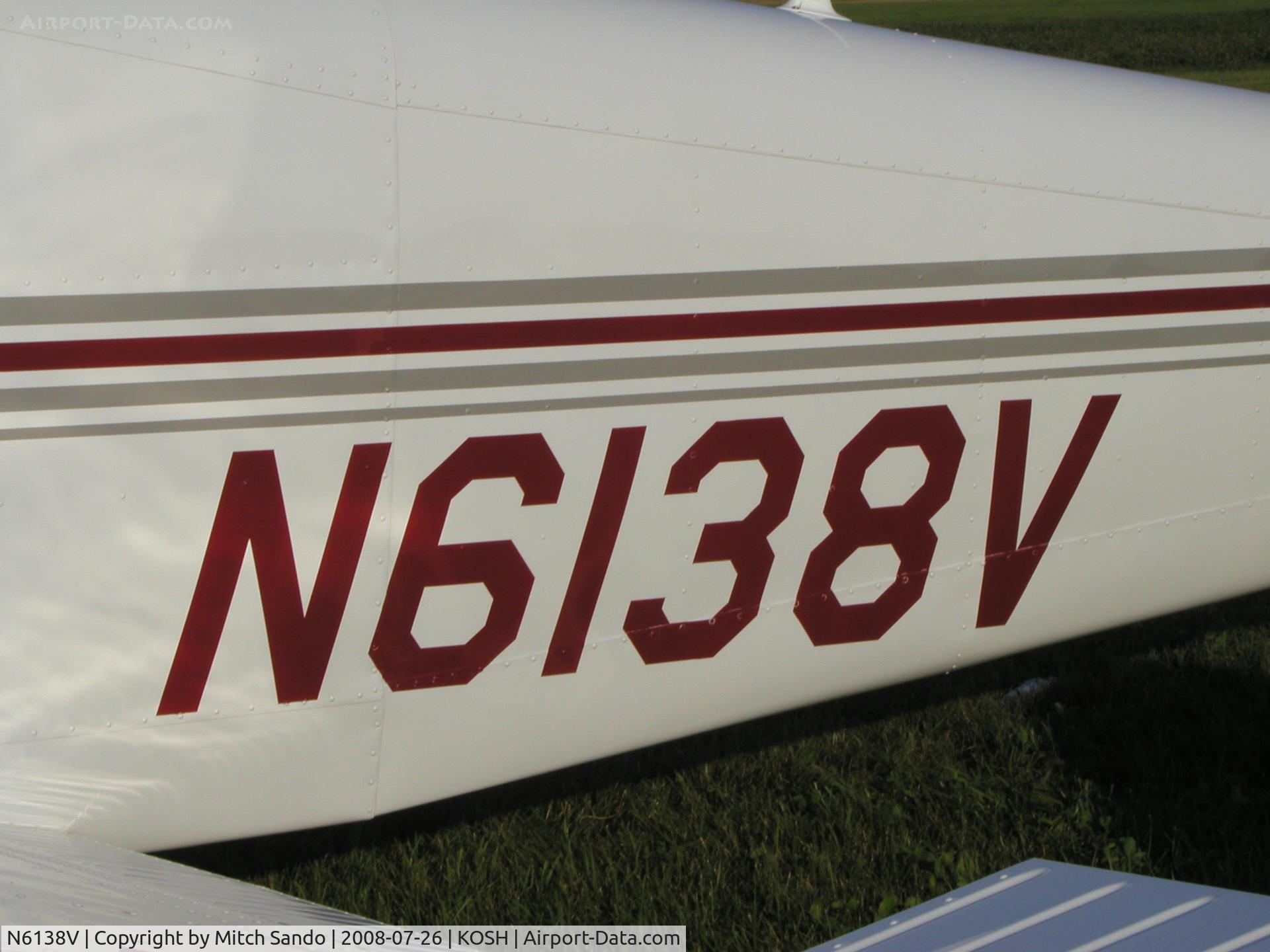 N6138V, 1968 Piper PA-28-140 C/N 28-23988, EAA AirVenture 2008.