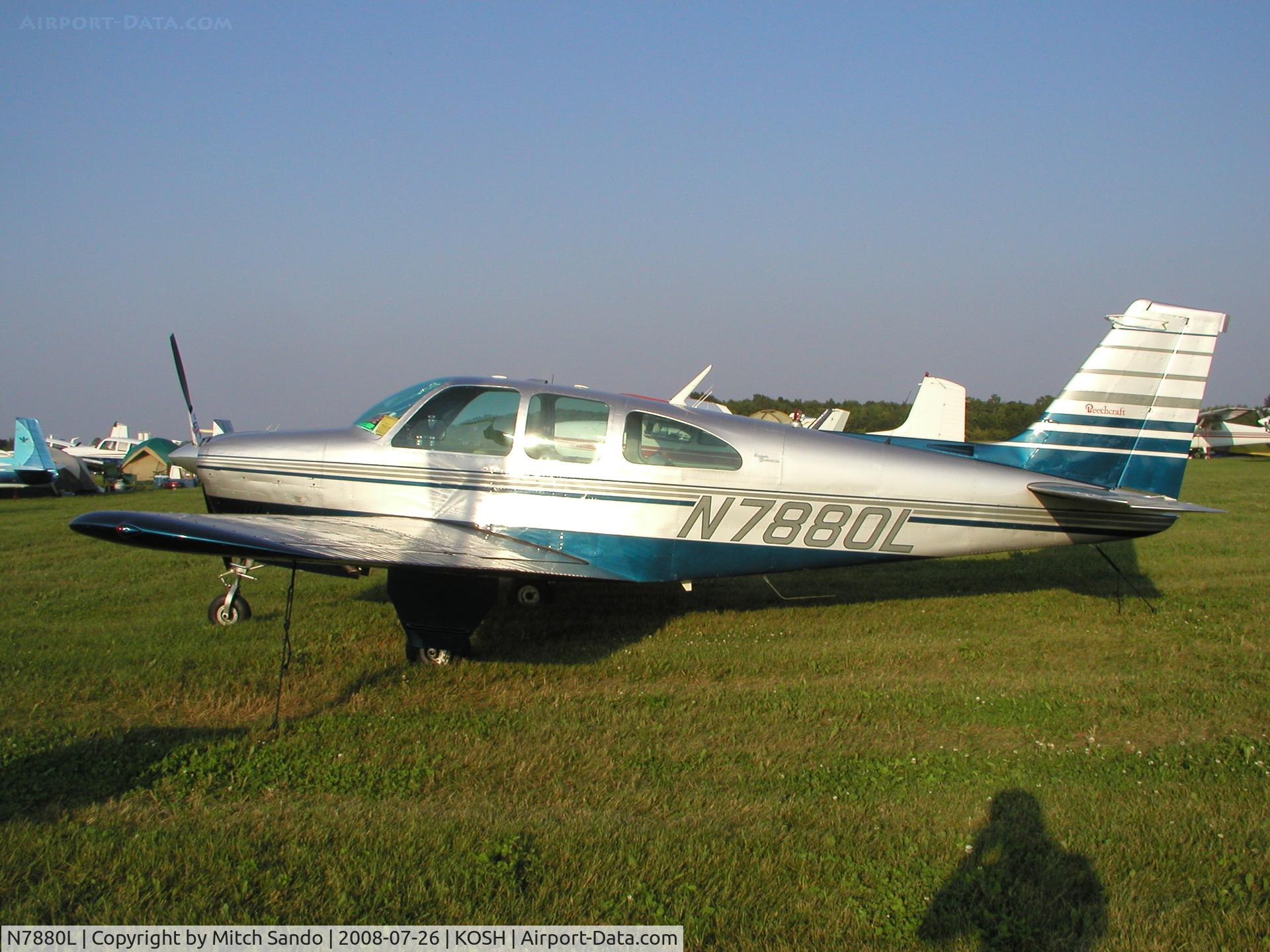 N7880L, 1966 Beech 35-C33A Debonair C/N CE-106, EAA AirVenture 2008.