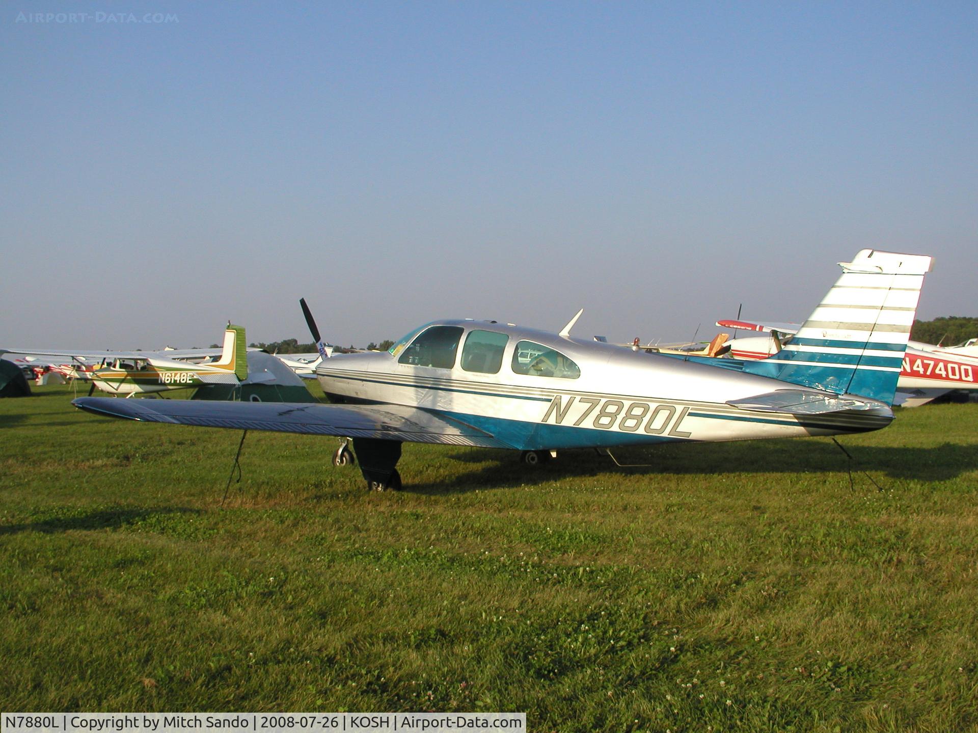 N7880L, 1966 Beech 35-C33A Debonair C/N CE-106, EAA AirVenture 2008.