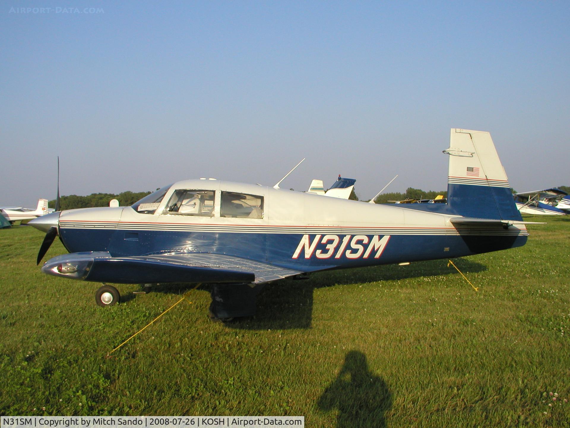 N31SM, 1965 Mooney M20E C/N 635, EAA AirVenture 2008.