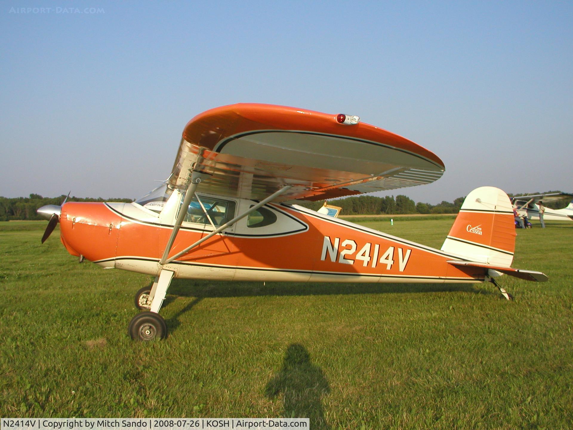 N2414V, 1948 Cessna 140 C/N 14659, EAA AirVenture 2008.