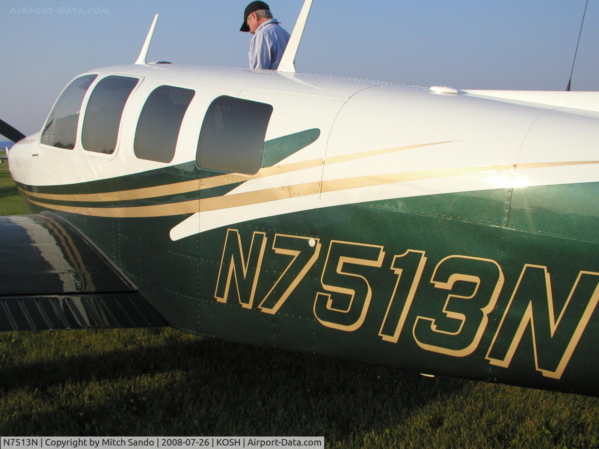 N7513N, 1968 Beech 36 Bonanza C/N E-47, EAA AirVenture 2008.