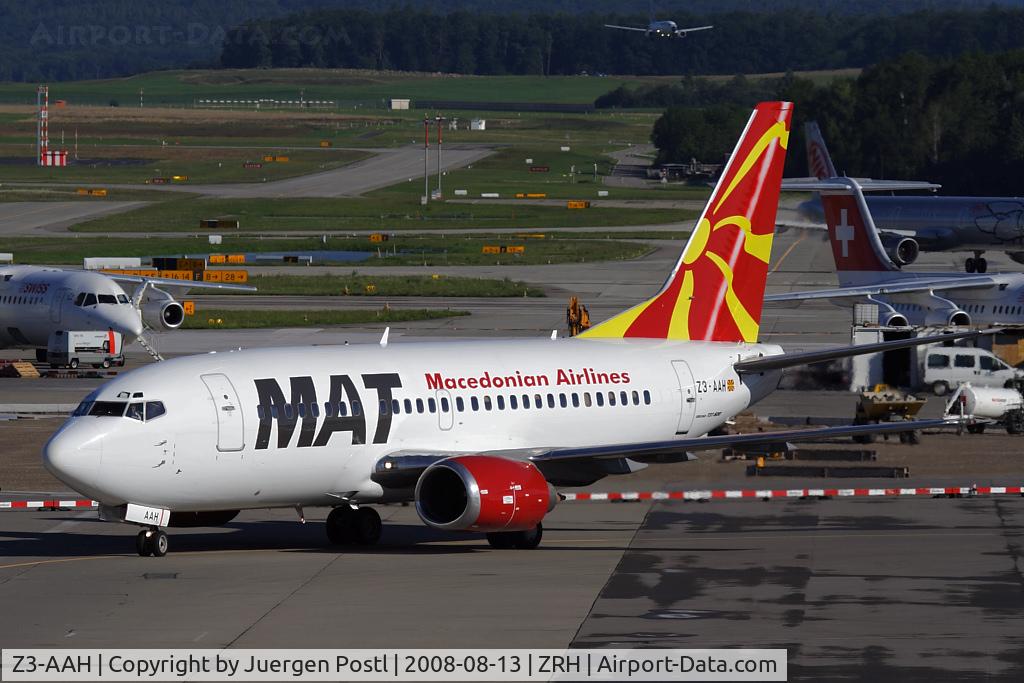 Z3-AAH, 1991 Boeing 737-529 C/N 25249, MAT Macedonian Airlines Boeing 737-522
