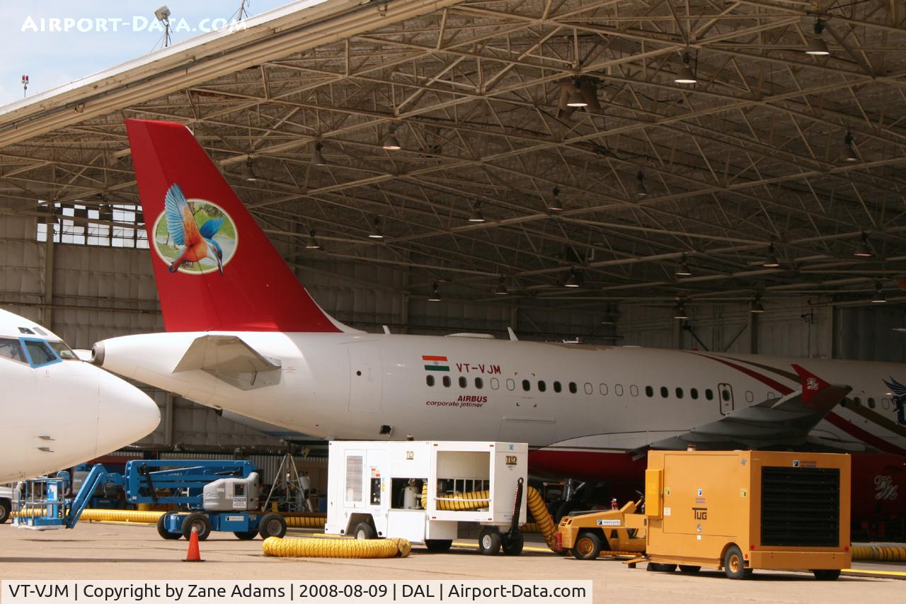 VT-VJM, 2006 Airbus ACJ319 (A319-133/CJ) C/N 2650, Private Jet in Kingfisher Airlines colors...At Love Field, Dallas, TX