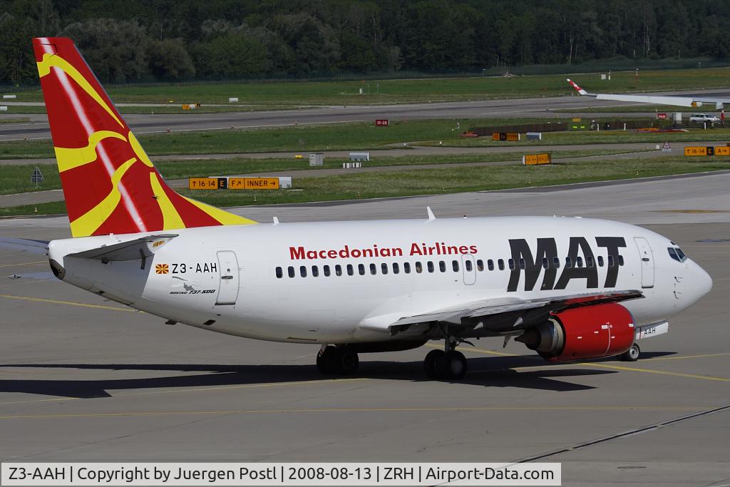 Z3-AAH, 1991 Boeing 737-529 C/N 25249, MAT Macedonian Airlines Boeing 737-522