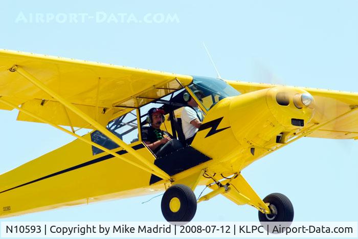 N10593, 1958 Piper L-21A C/N 18-893, At West Coast Piper Cub Fly-in Lompoc 2008