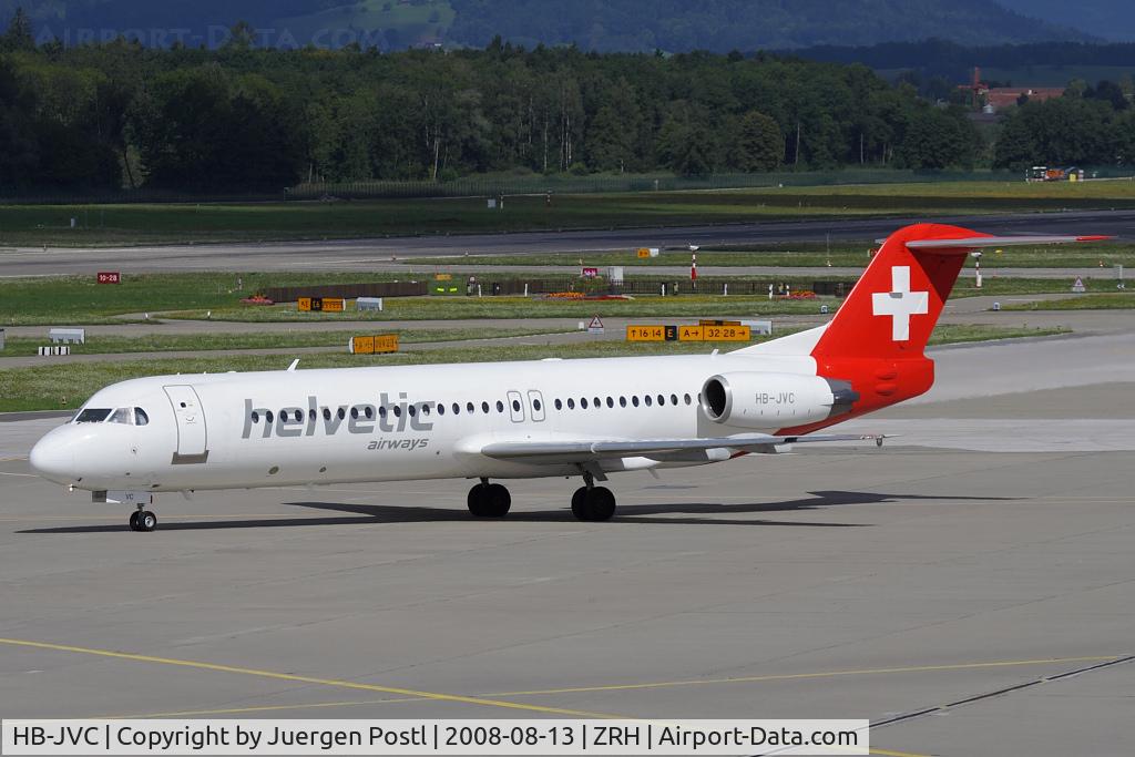 HB-JVC, 1994 Fokker 100 (F-28-0100) C/N 11501, Fokker100