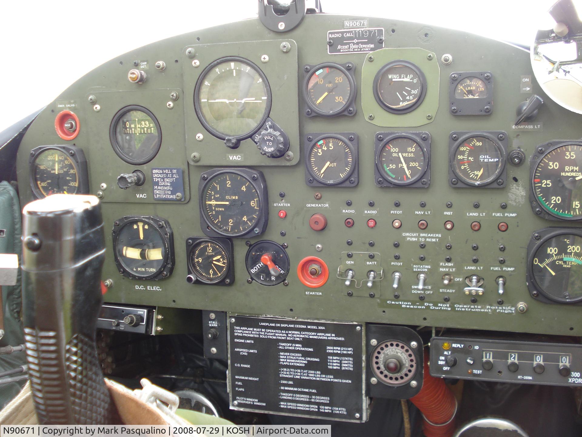 N90671, 1951 Cessna O-1A Bird Dog C/N 22285, Cessna 305A