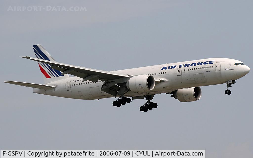 F-GSPV, 2002 Boeing 777-228/ER C/N 28684, On final to 24R in Montréal