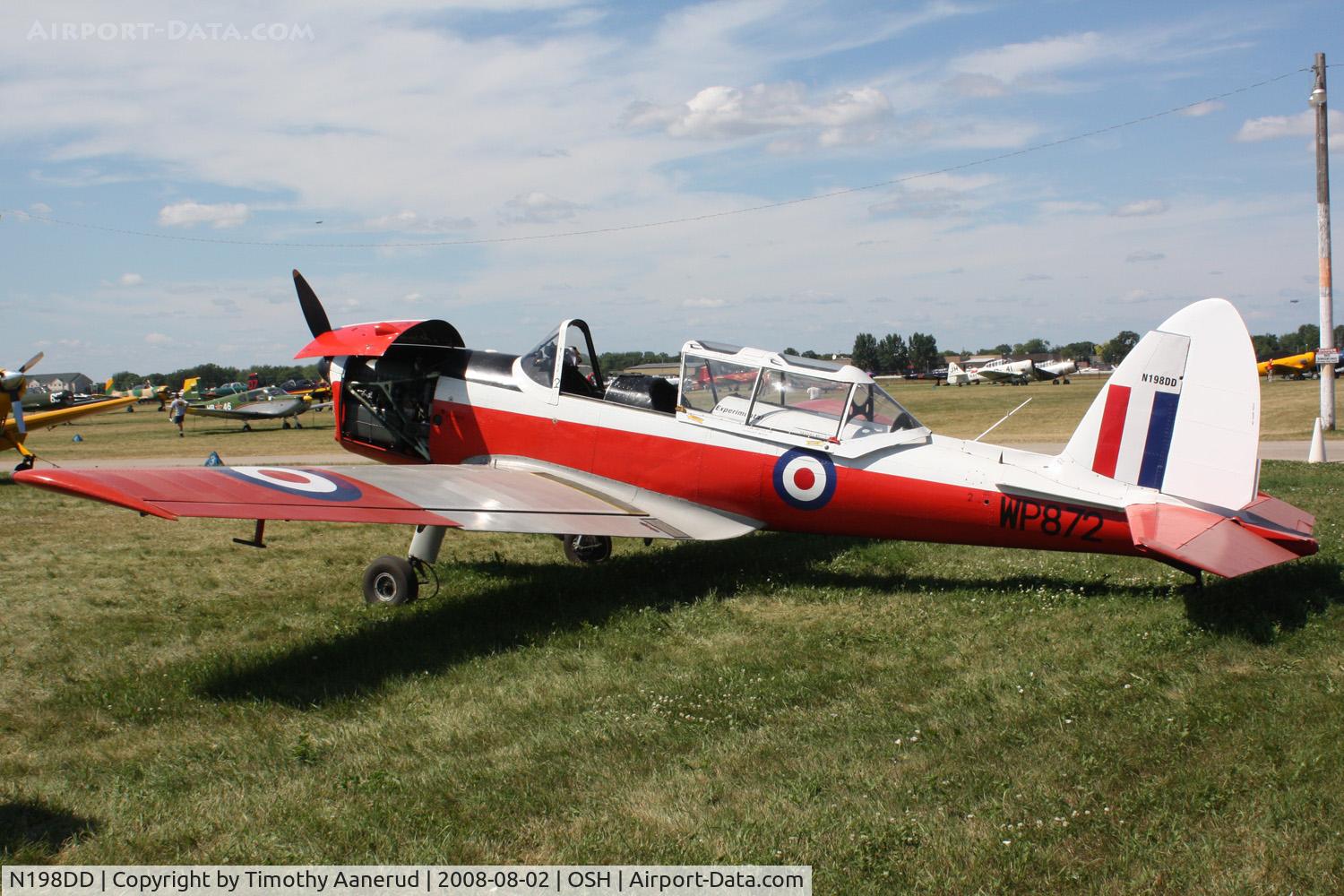 N198DD, 1952 De Havilland DHC-1 Chipmunk T.10 C/N DH8660, EAA AirVenture 2008
