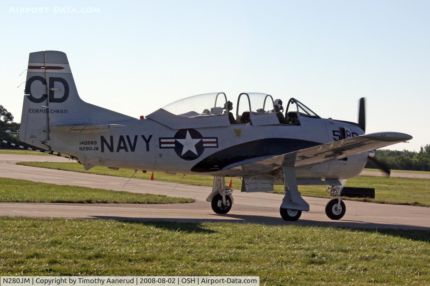 N280JM, North American T-28C Trojan Trojan C/N 226-166, EAA AirVenture 2008