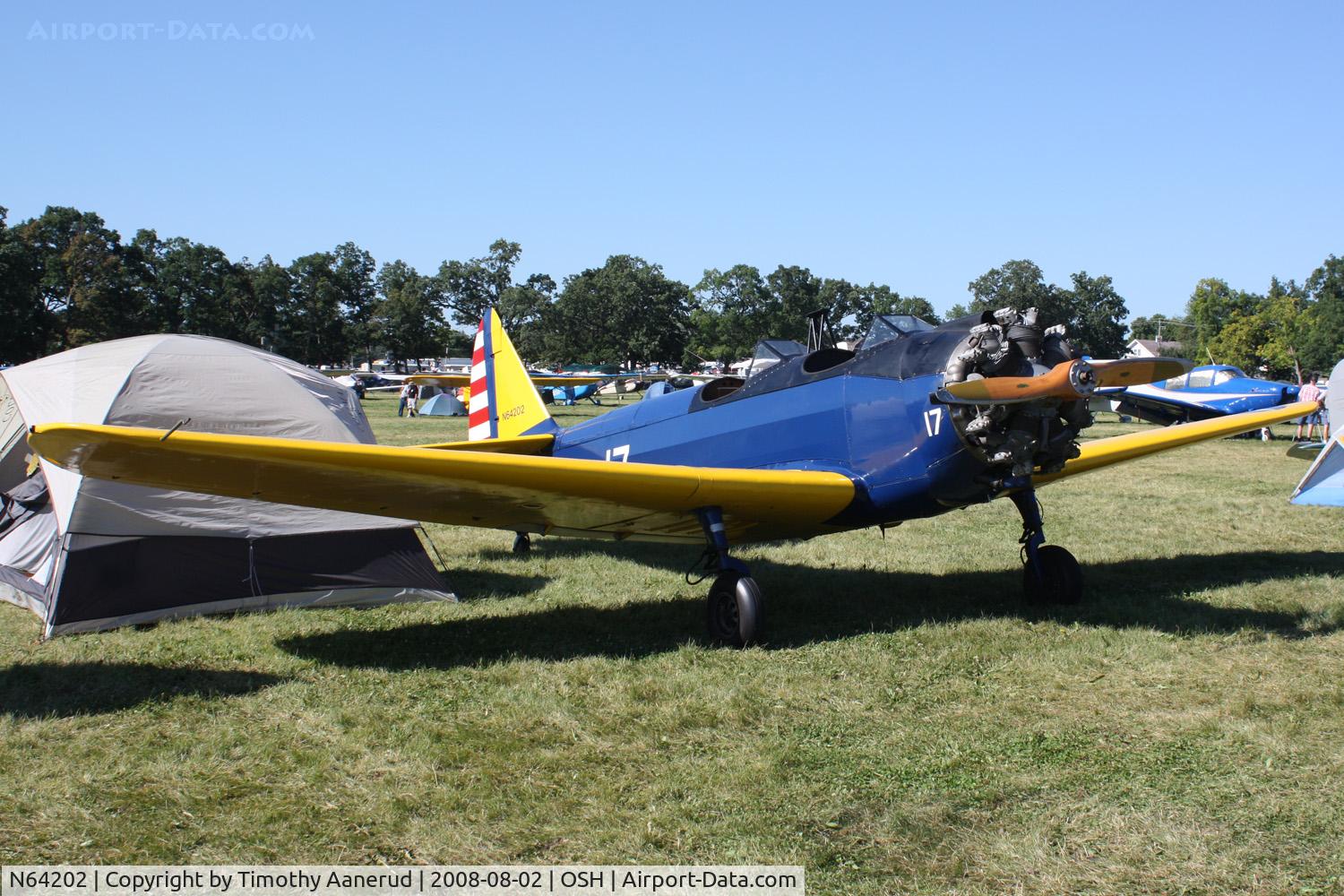 N64202, 1943 Fairchild (Howard) PT-23A Cornell (M-62C) C/N HO-318, EAA AirVenture 2008