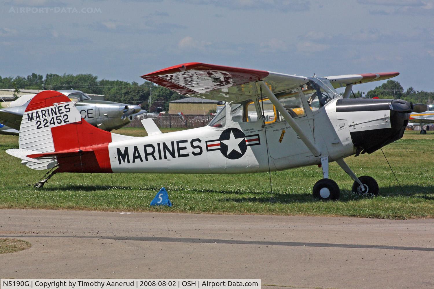 N5190G, 1951 Cessna 305A C/N 22452, EAA AirVenture 2008