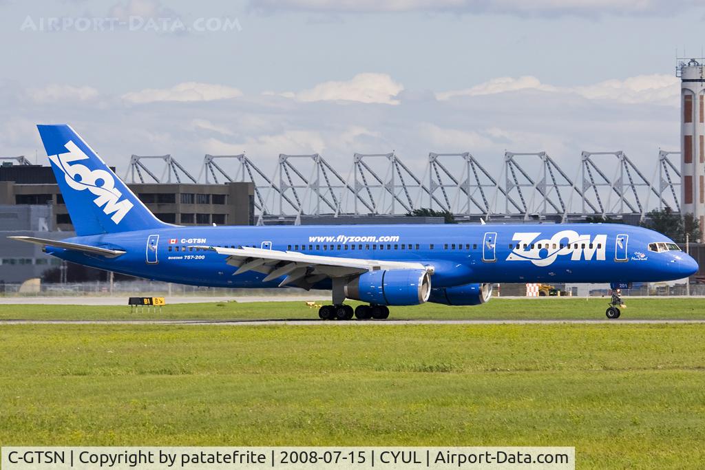C-GTSN, 1990 Boeing 757-28A C/N 24543, Arriving in Montréal runway 24R