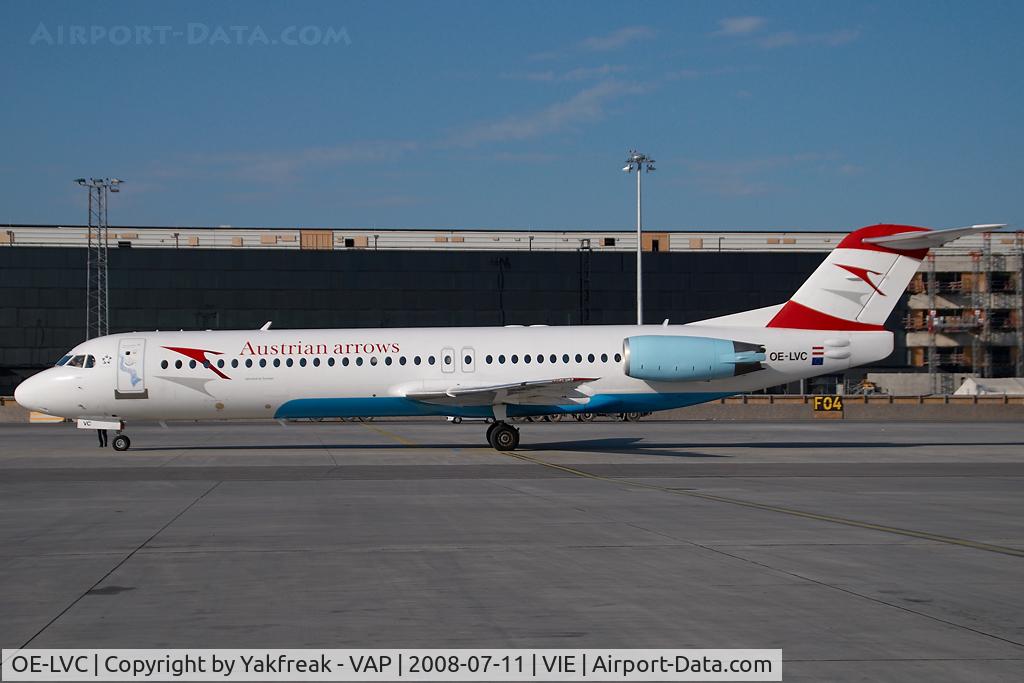 OE-LVC, 1993 Fokker 100 (F-28-0100) C/N 11446, Austrian Arrows Fokker 100