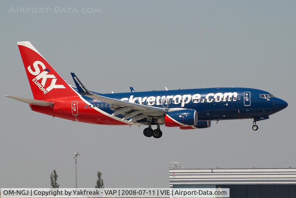 OM-NGJ, 2007 Boeing 737-76N C/N 34755, Skyeurope Boeing 737-700