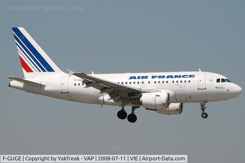 F-GUGE, 2003 Airbus A318-111 C/N 2100, Air France Airbus 318