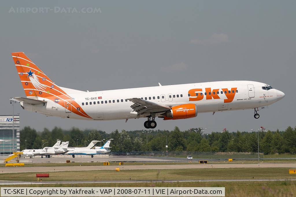 TC-SKE, 1992 Boeing 737-4Q8 C/N 25163, Sky Boeing 737-400