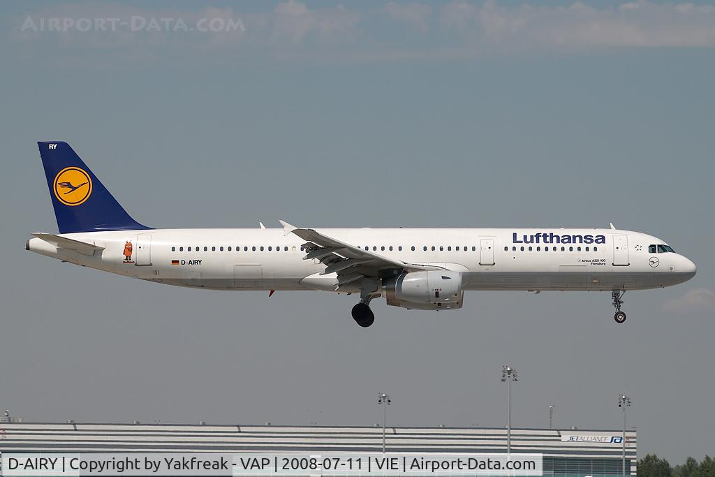 D-AIRY, 1998 Airbus A321-131 C/N 0901, Lufthansa Airbus A321