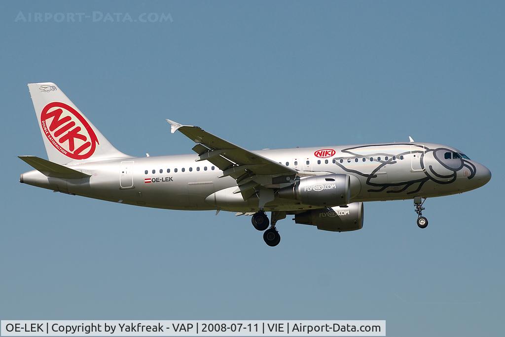 OE-LEK, 2007 Airbus A319-112 C/N 3019, Fly Niki Airbus 319