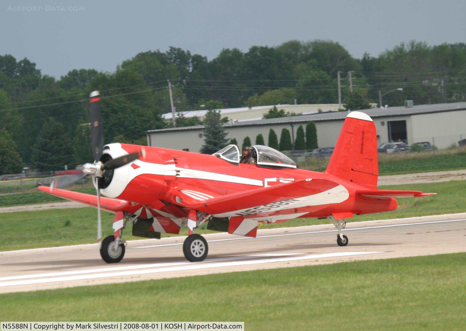 N5588N, 1945 Vought (Goodyear) F2G-1 Corsair C/N 6167, Oshkosh 2008