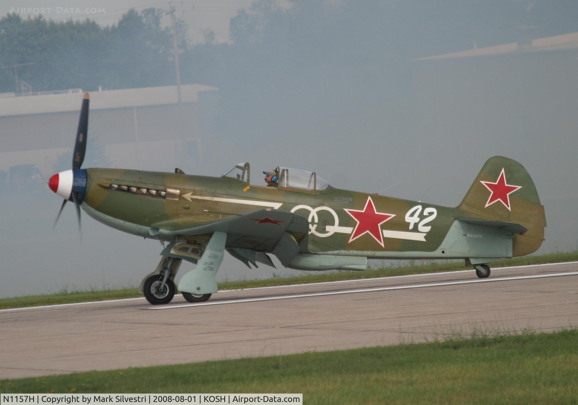 N1157H, 1994 Yakovlev Yak-9U-M C/N 0470402, Oshkosh 2008