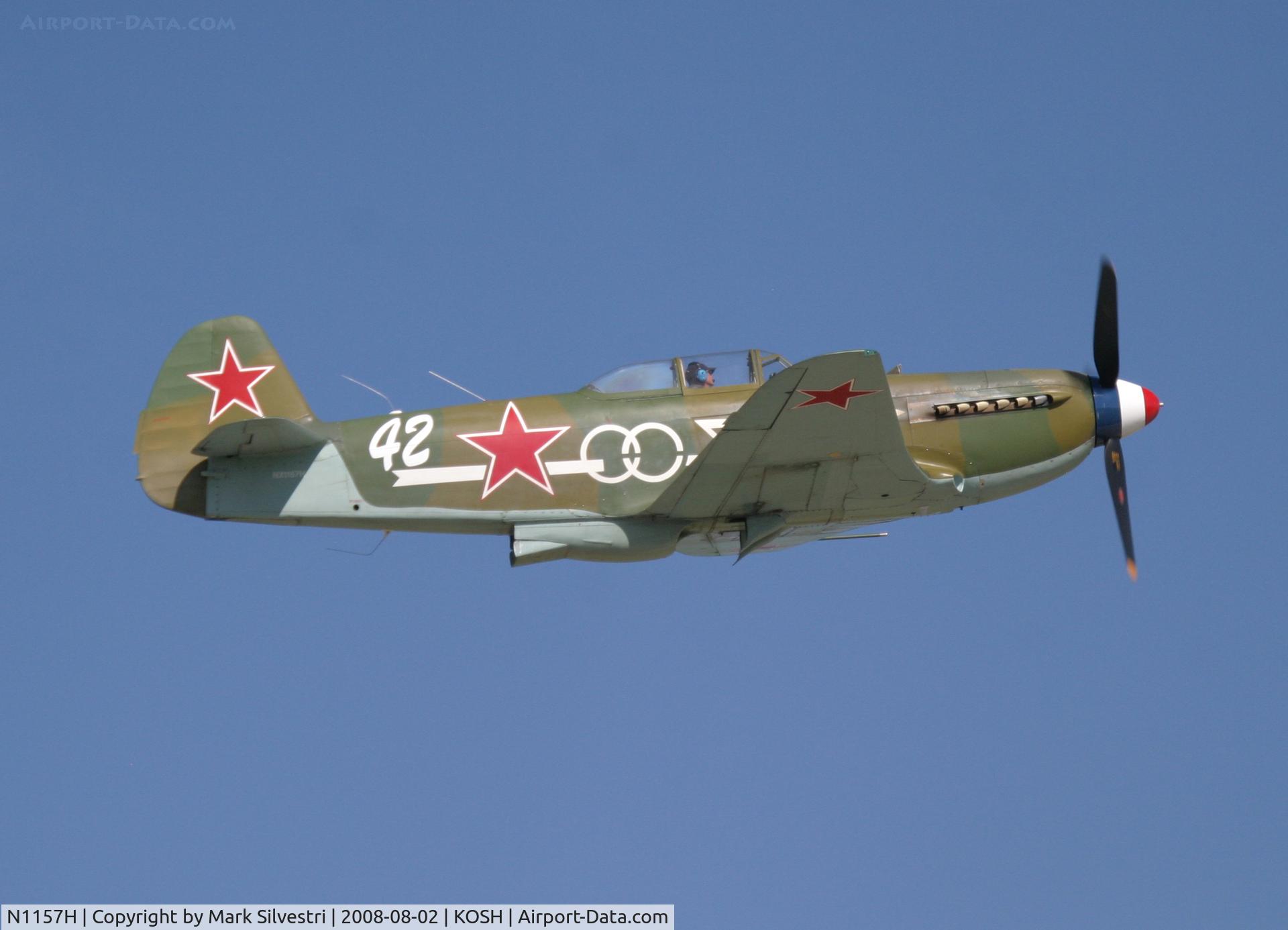 N1157H, 1994 Yakovlev Yak-9U-M C/N 0470402, Oshkosh 2008