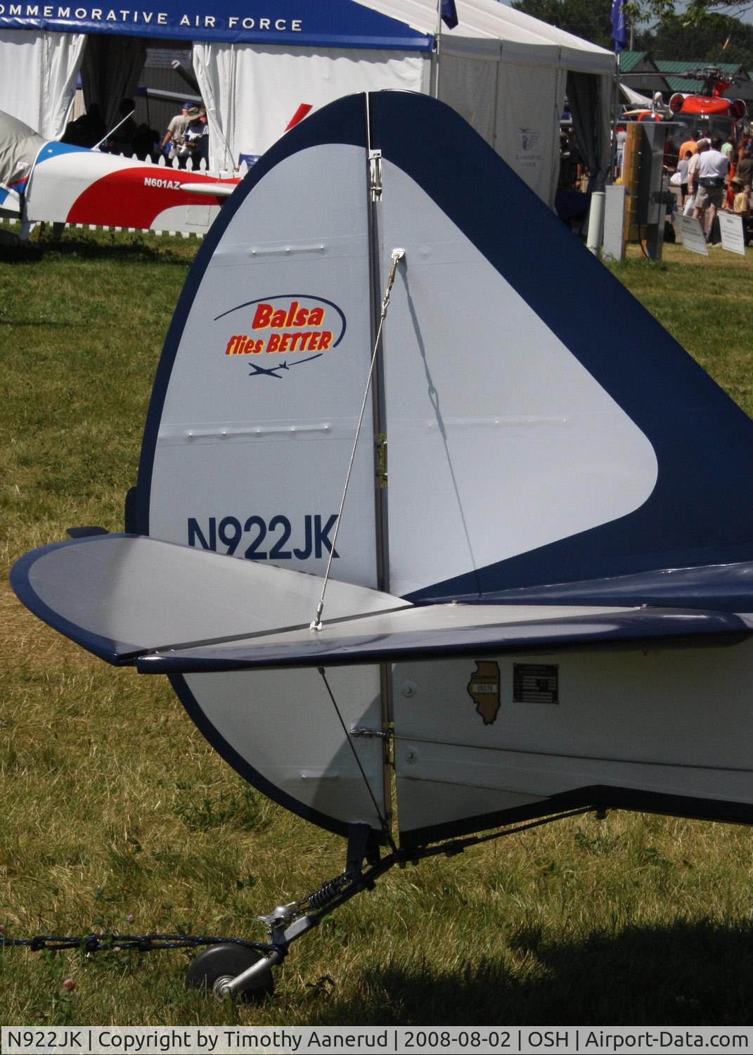 N922JK, 2004 Bowers Fly Baby 1A C/N 604, EAA AirVenture 2008, FLYBABY 1A, Balsa flies better, yeah because a Flybaby is nearly a all wood airplane