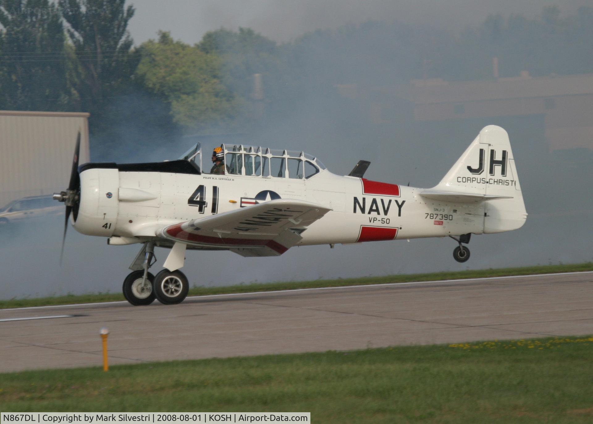 N867DL, 1942 North American AT-6A Texan C/N 787390, Oshkosh 2008