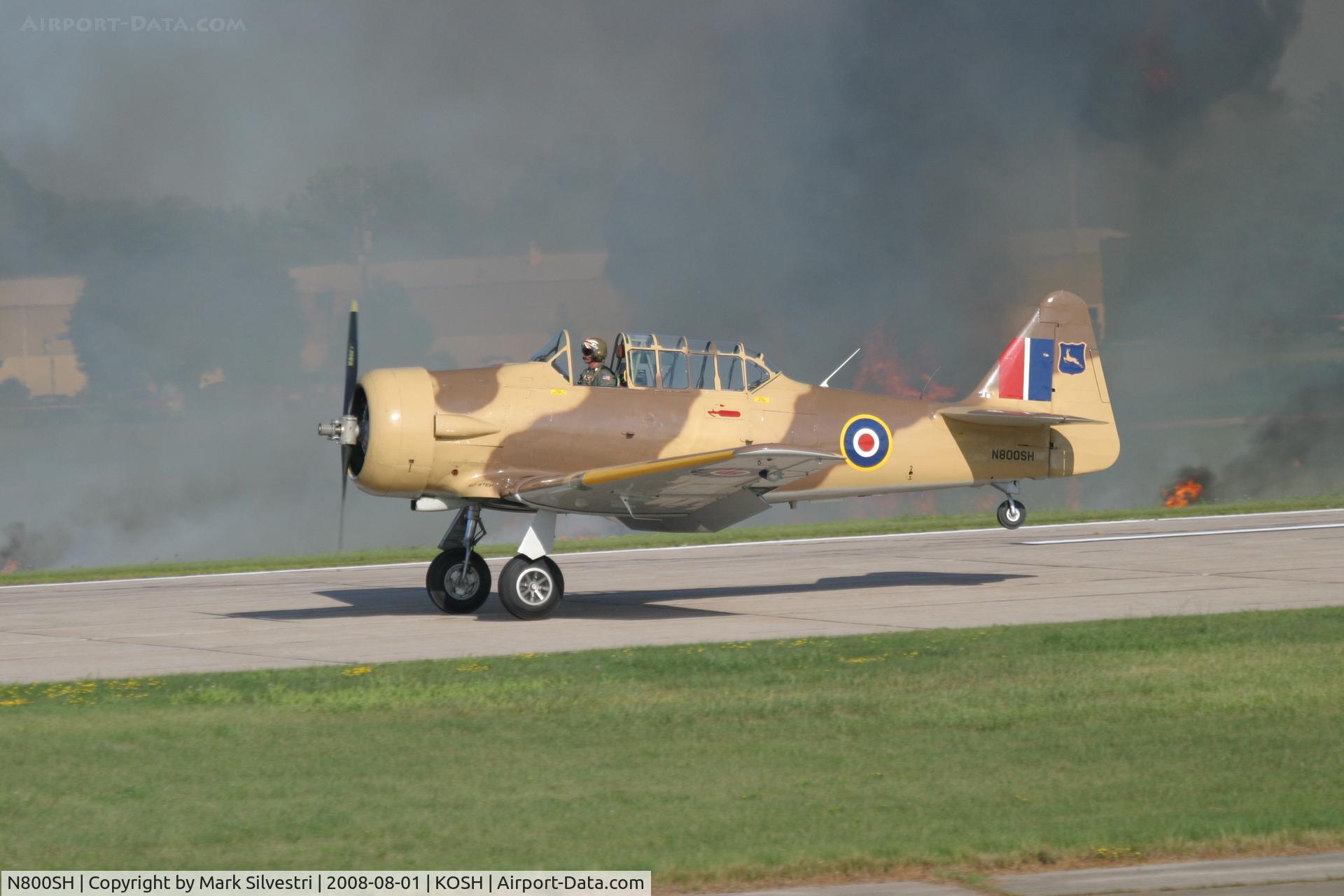 N800SH, 1943 North American AT-6D C/N 8814945, Oshkosh 2008