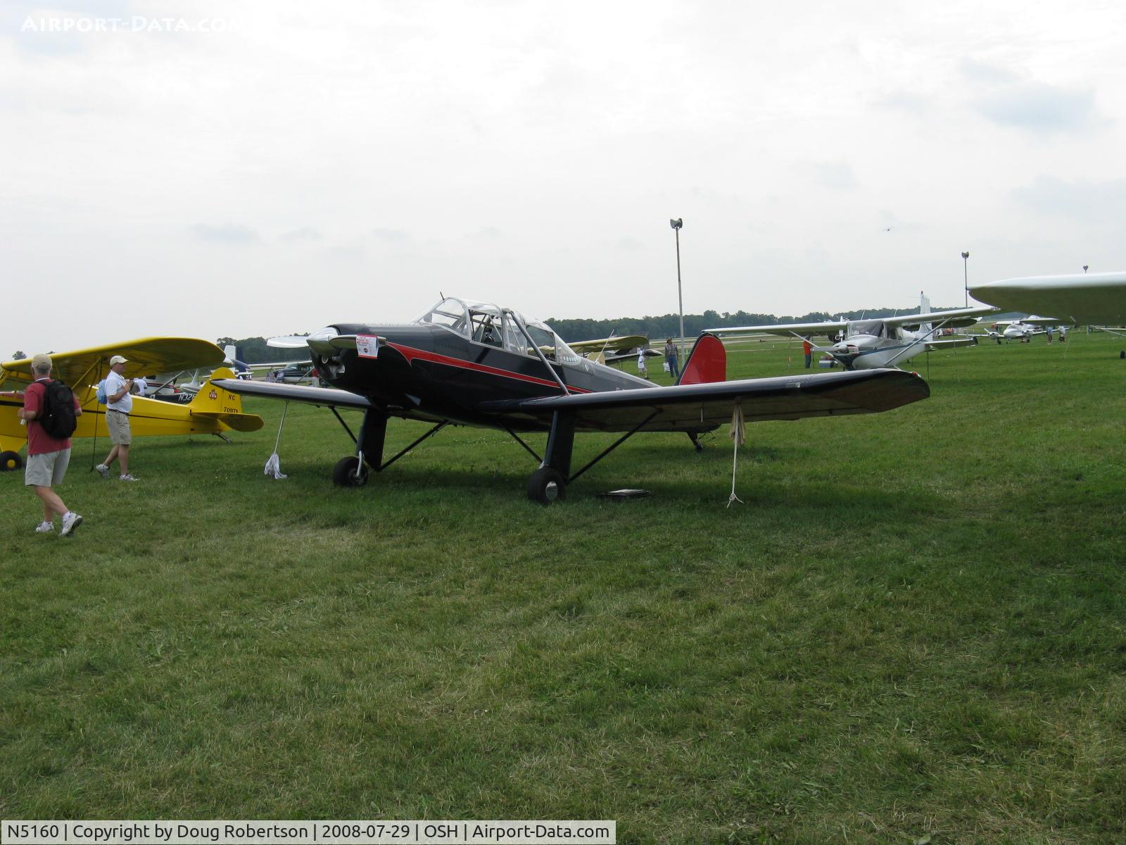 N5160, 1952 Rawdon T1 C/N T1-6, 1952 Rawdon T1, Lycoming O-320 150 Hp, rare production aircraft now classed Experimental. Winner-EAA 2008 Classic Preservation Award.