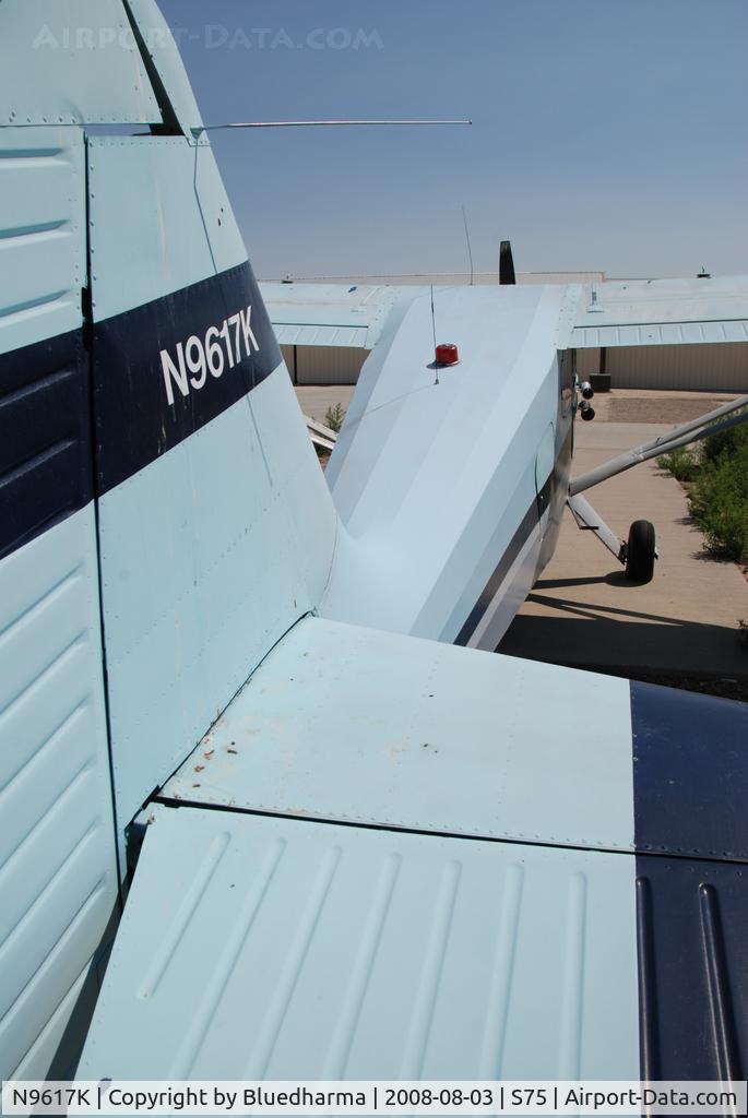 N9617K, 1947 Stinson 108-2 Voyager C/N 108-2617, Parked