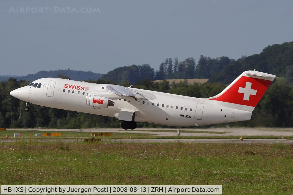 HB-IXS, 1995 British Aerospace Avro 146-RJ100 C/N E3280, Avro 146-RJ100