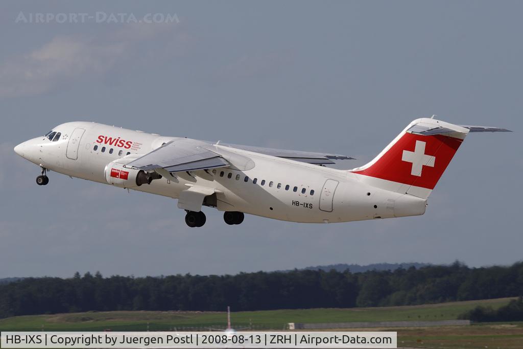 HB-IXS, 1995 British Aerospace Avro 146-RJ100 C/N E3280, Avro 146-RJ100