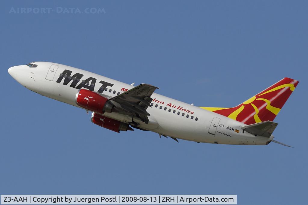 Z3-AAH, 1991 Boeing 737-529 C/N 25249, MAT Macedonian Airlines Boeing 737-522