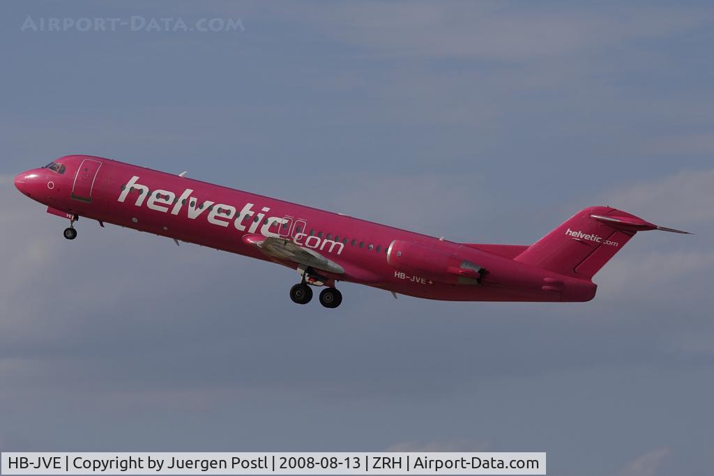 HB-JVE, 1993 Fokker 100 (F-28-0100) C/N 11459, Fokker 100