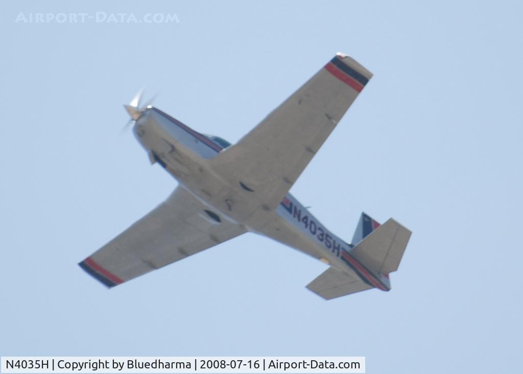 N4035H, 1980 Mooney M20K C/N 25-0393, Flying East over Columbine High School in Littleton Colorado.
