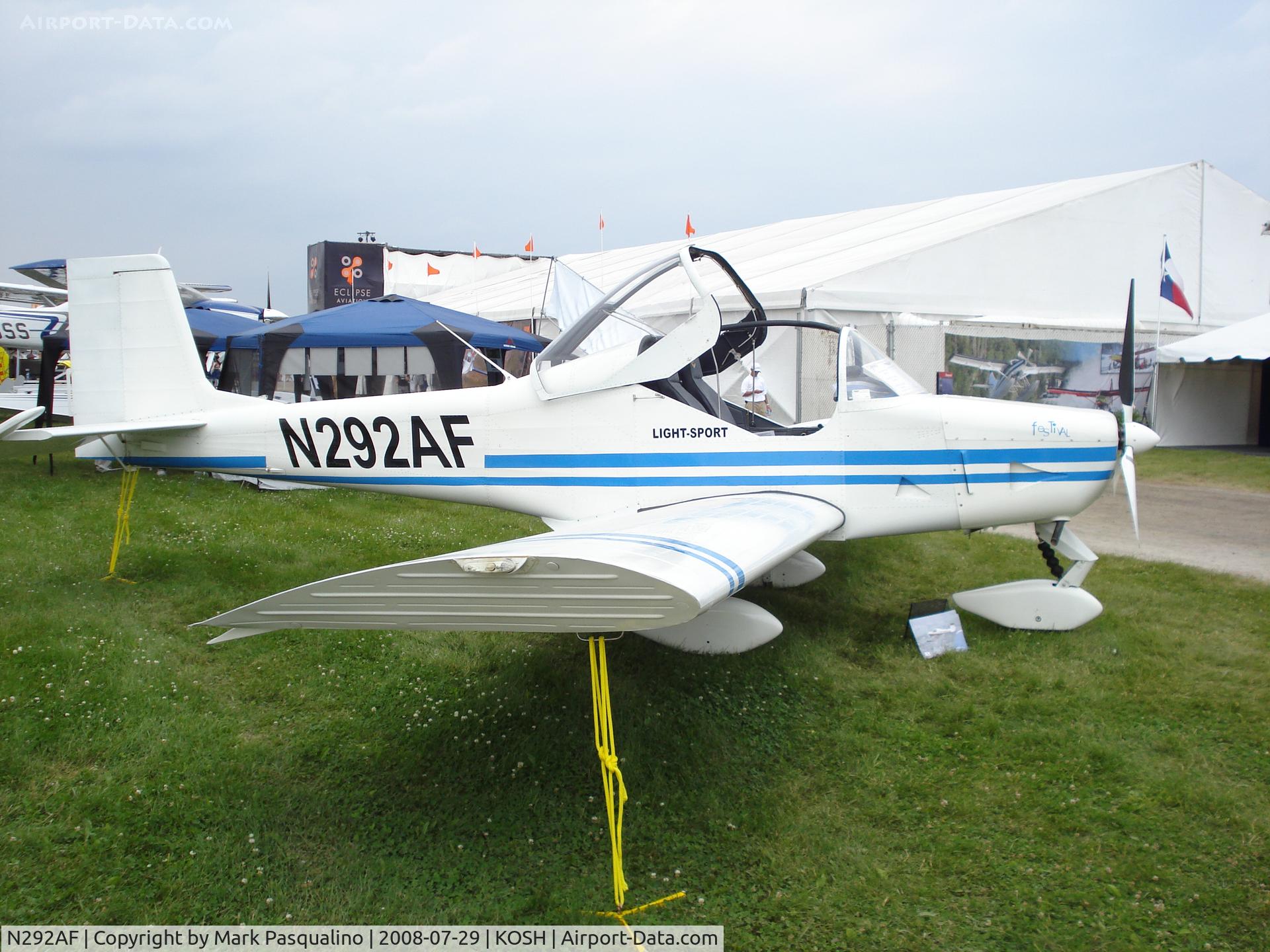 N292AF, Aerostar SA Festival R40S C/N 050309, Festival R40S