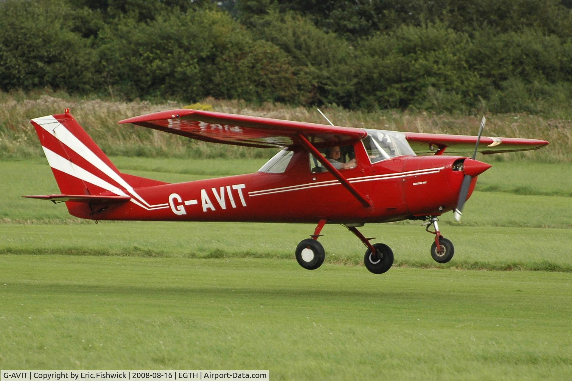 G-AVIT, 1967 Reims F150G C/N 0217, 43. G-AVIT arriving at Shuttleworth Evening Air Display 16 Aug 2008
